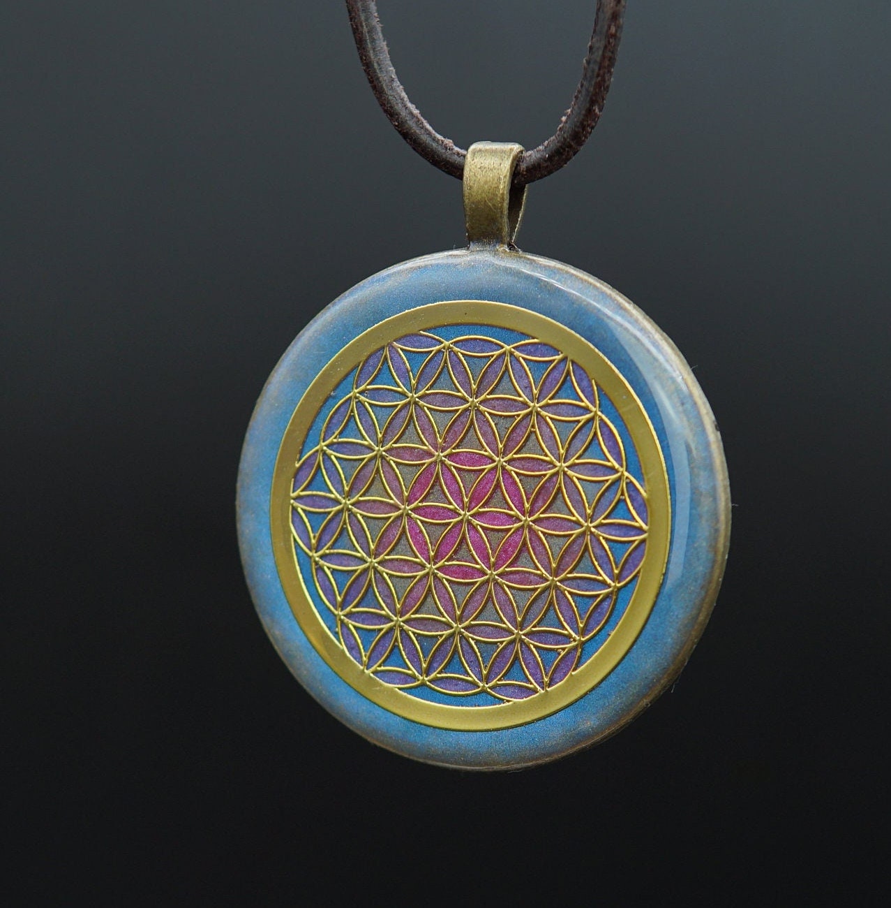 Blume des Lebens Orgonit – Talisman für Fokus, Lichtarbeit & Klarheit