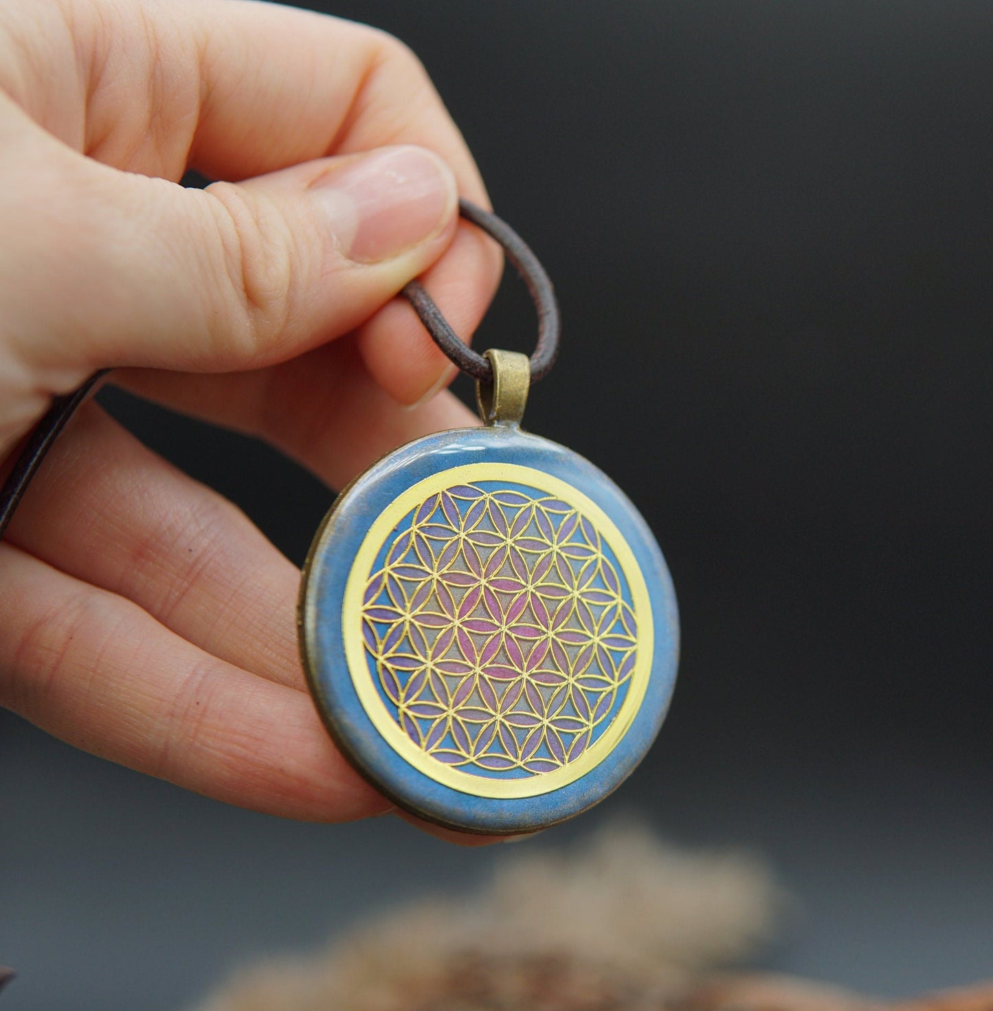 Blume des Lebens Orgonit – Talisman für Fokus, Lichtarbeit & Klarheit
