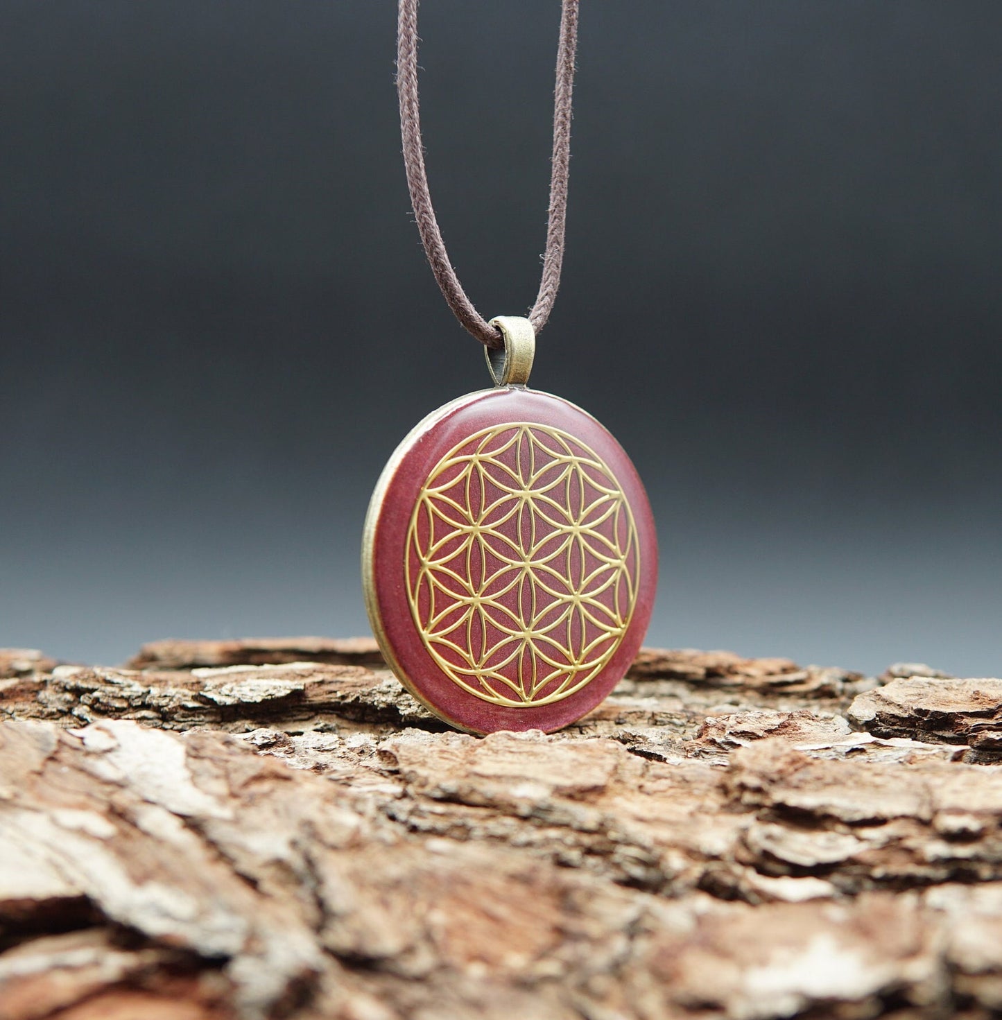 Blume des Lebens Orgonit – Muladhara Chakra Unisex Talisman Schmuck