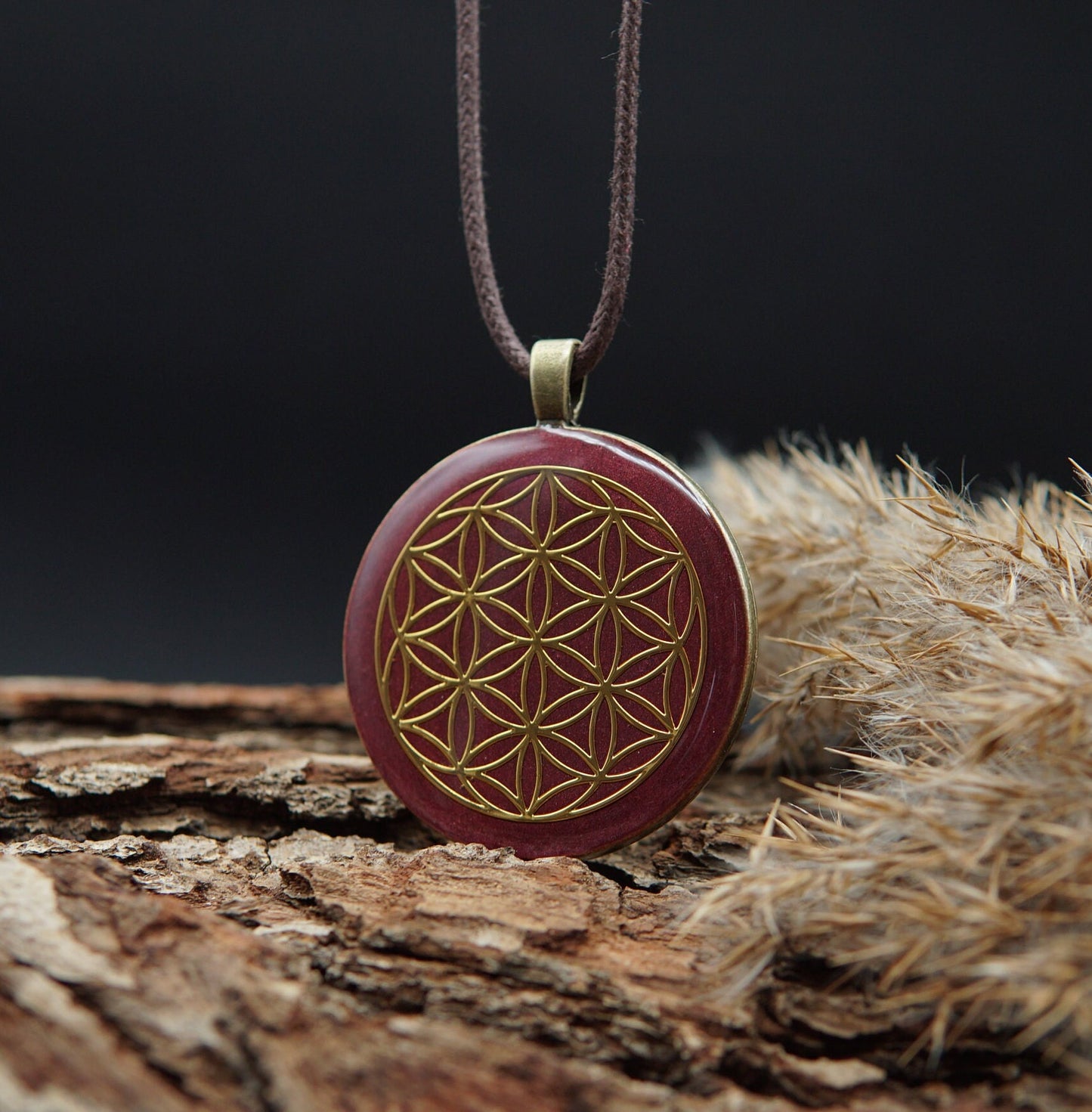 Blume des Lebens Orgonit – Muladhara Chakra Unisex Talisman Schmuck
