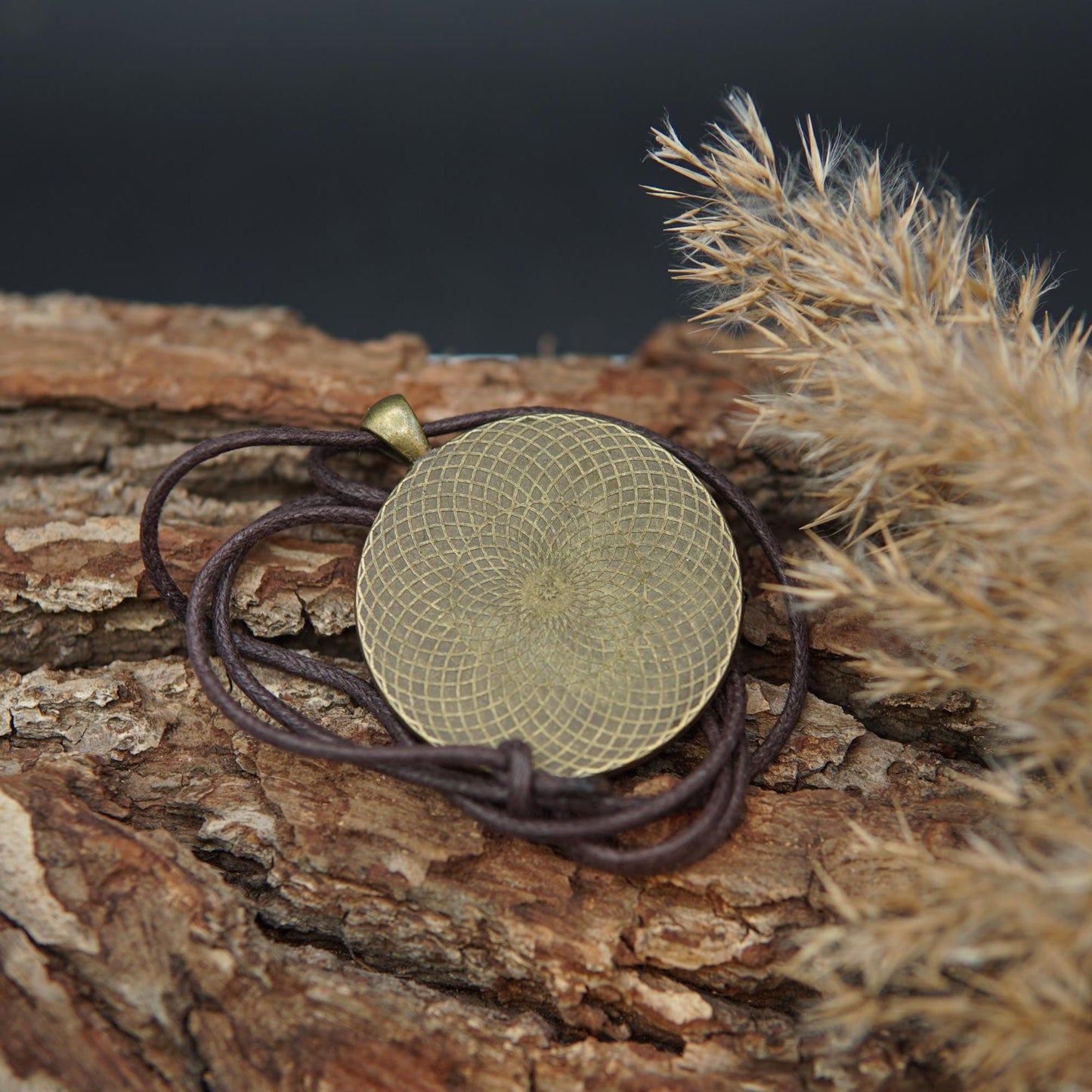 Chakra Symbol Orgonit Anhänger – Kronenchakra Sahasrara Geschenk Unisex