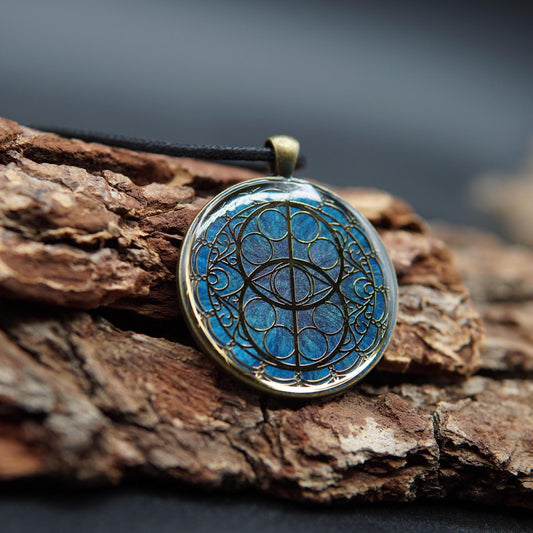 Orgonit Amulett – Schutzamulett mit heiliger Geometrie & Edelsteinen