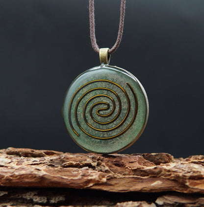 Kosmische Spirale Orgonit Amulett – Heilende Energie & Schutz mit Heiliger Geometrie