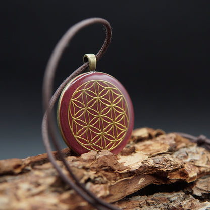 Blume des Lebens Orgonit – Muladhara Chakra Unisex Talisman Schmuck