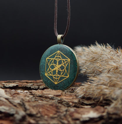 Saat des Lebens Orgonit – Harmonie & Einheit Energieanhänger – Unisex Geschenk