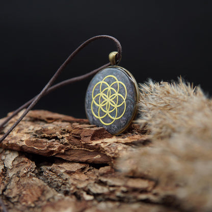 Orgonit Amulett – Saat des Lebens – Energieanhänger für Harmonie & Einheit