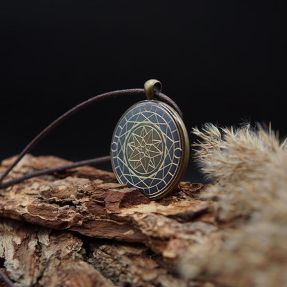 Orgonit Amulett Sternenquelle – Heiliger Geometrie Schutz & Energie Talisman