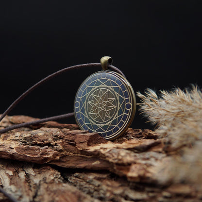 Orgonit Amulett Sternenquelle – Heiliger Geometrie Schutz & Energie Talisman